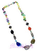 Indian ethnic necklace - click here for large view